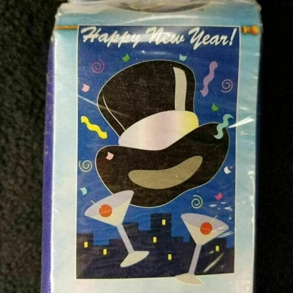 Happy New Year Applique Flag 28 x 44 Party Martini New Creative Enterprises Larg